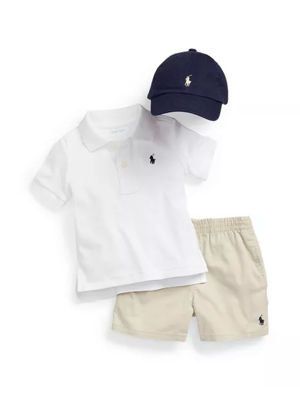 Polo Ralph Lauren Baby Boys Classic Twill Pull-on Short Basic Sand Cream Beige